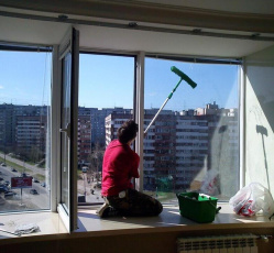 Мытье окон в однокомнатной квартире Ишим